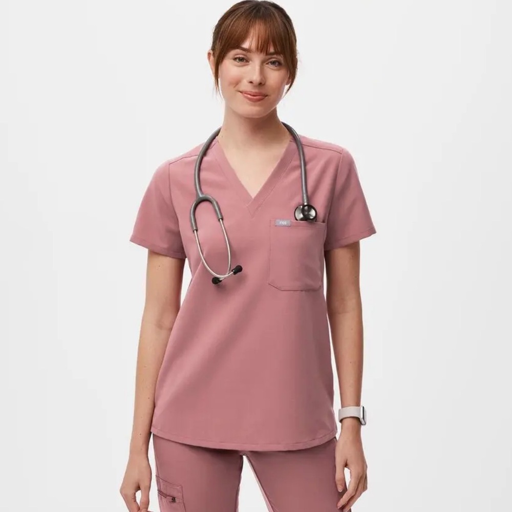 Figs Mauve Scrub Set XL